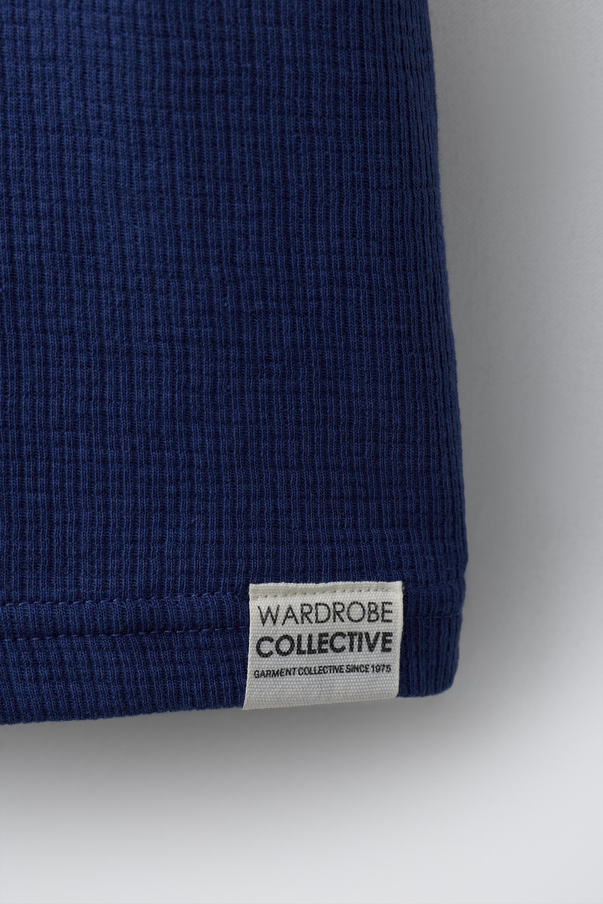 WAFFLE T-SHIRT AND BERMUDA SET WITH LABEL